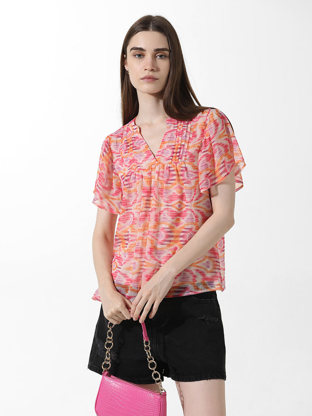 Pink Printed Top