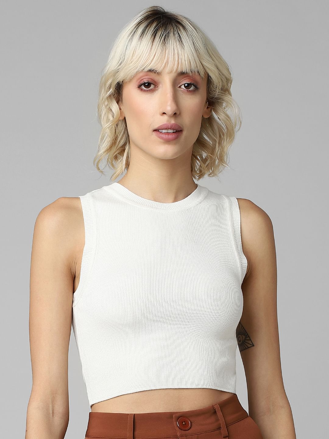 KEONA CROP TOP WOMEN WHITE